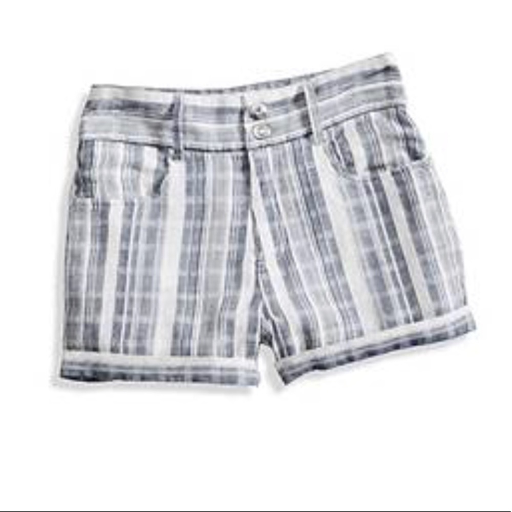 GUESS ?? High rise striped shorts